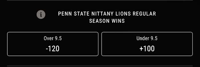 Odds courtesy of PointsBet Sportsbook